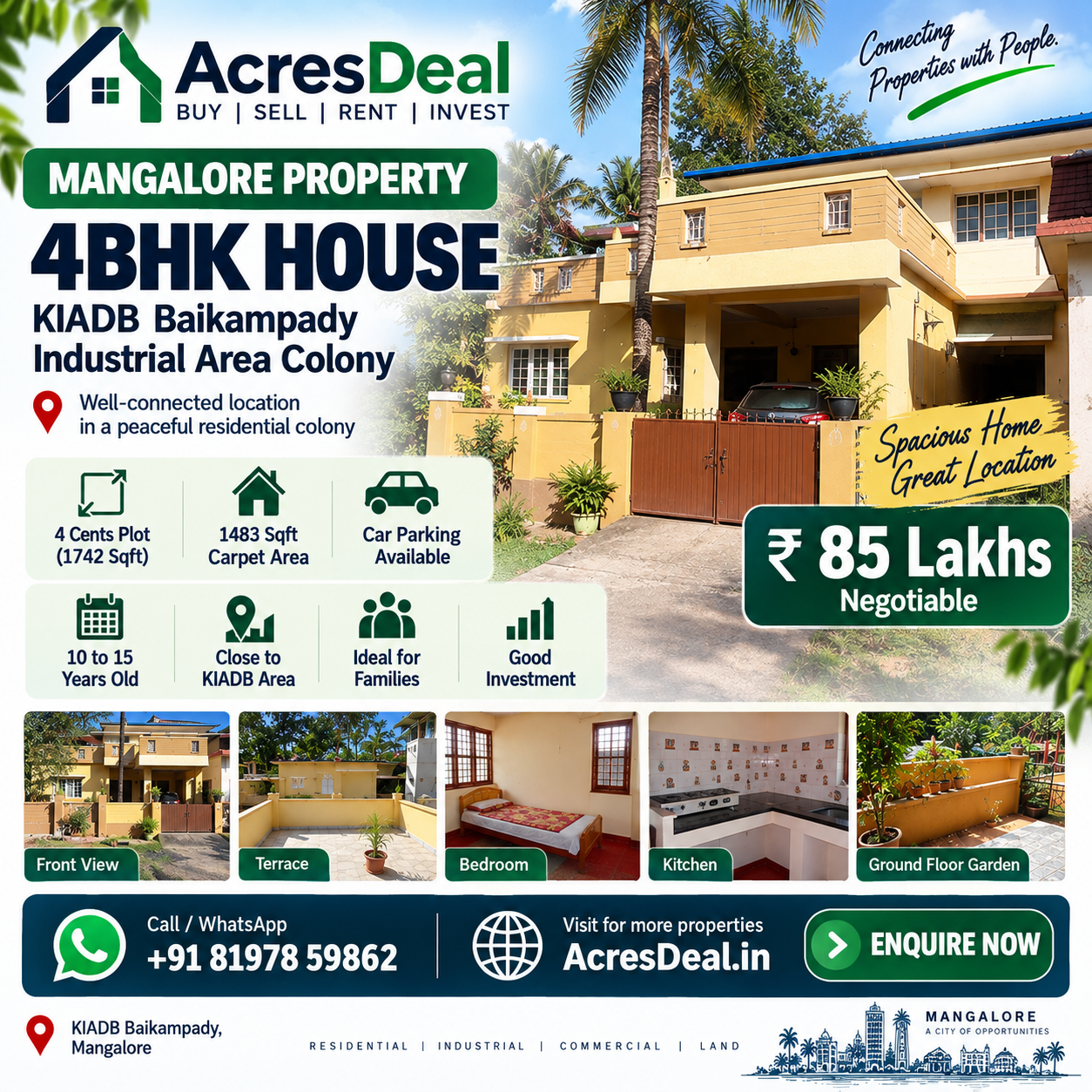 4BHK HOUSE FOR SALE — MANGALORE